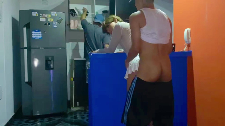 KenPrince: Femboy Gets Fucked Behind Her Boyfriend's Back in the Kitchen