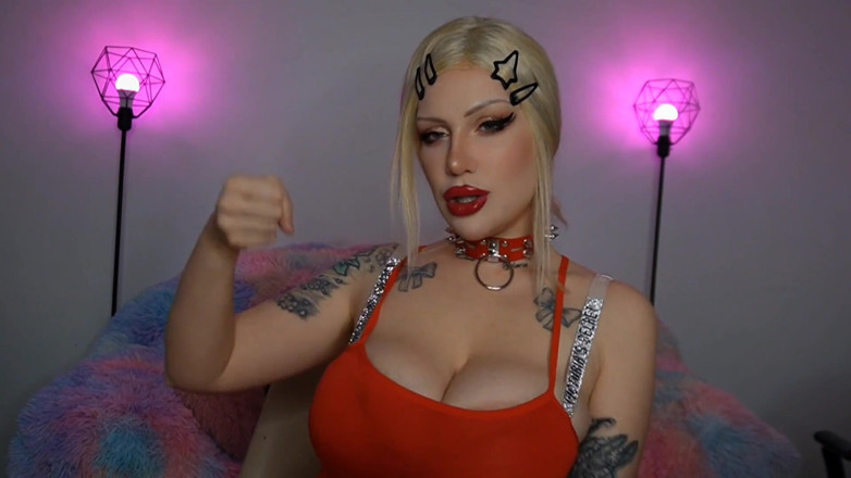 LDBMistress: นมใหญ่สาวอิตาลีผมบลอนด์โกธิค ปล้นเงินเธอ - Findom JOI