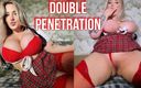 Swag Panda: İri güzel kadın büyük göğüslere çifte penetrasyon