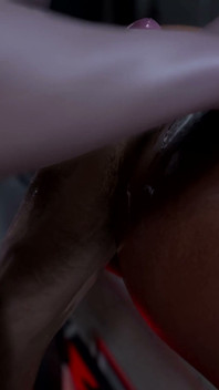 Mass Effect - Futa Femshep pieprzy Ashley Williams (cipki i anal) 3D