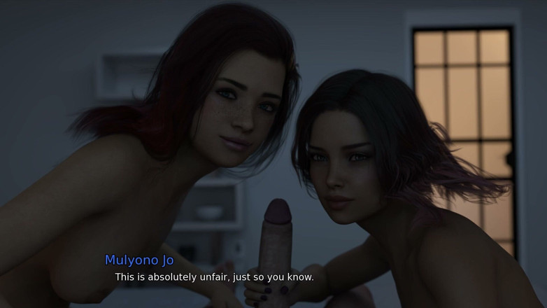 Porn Game Maniac: Unexpected Sex in the Bedroom with a Big Ass Girls