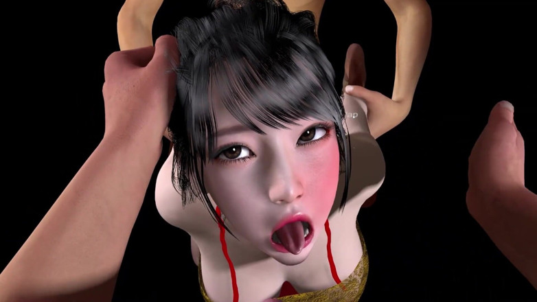 Why fuck so hard: ランジェリー付きの3Dアジア人売春婦は彼女のケツの穴をとても激しく犯されました