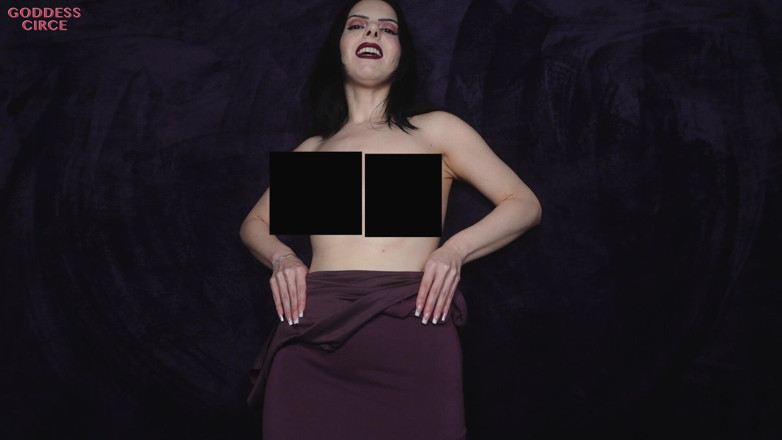 Goddess Circe: Dubbel förnedring: naken censurerad kropp och CEI