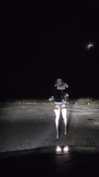 2 Folles Pornit să expună în pădurea Senart, foarte târziu la noapte