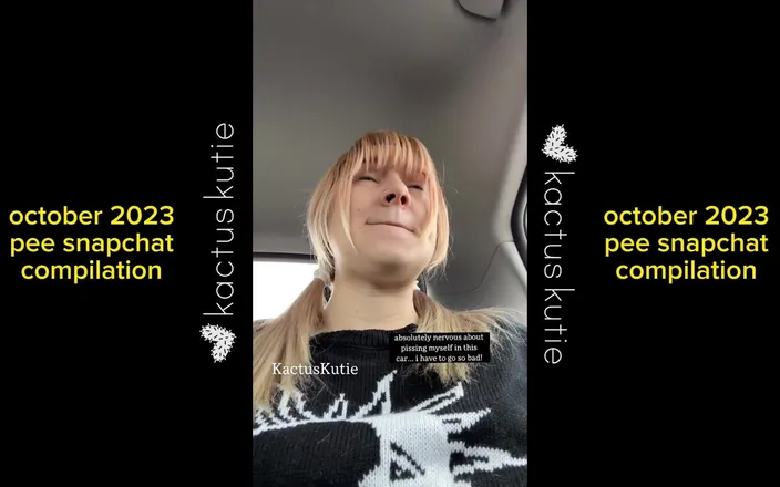 Kactus kutie: October 2023 Pee Compilation