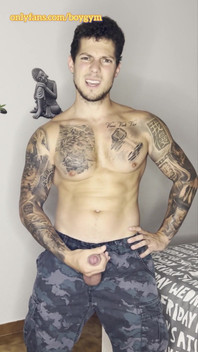 My Military Cock Cums with No Hands!