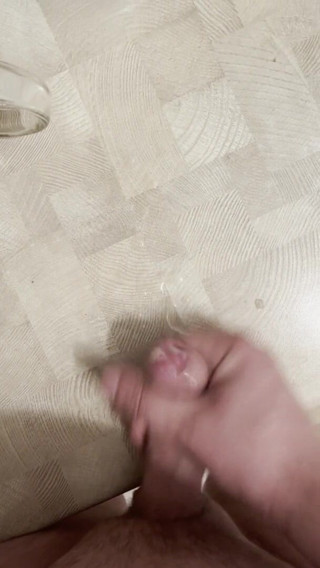 Young cum: Cock cum close up 1