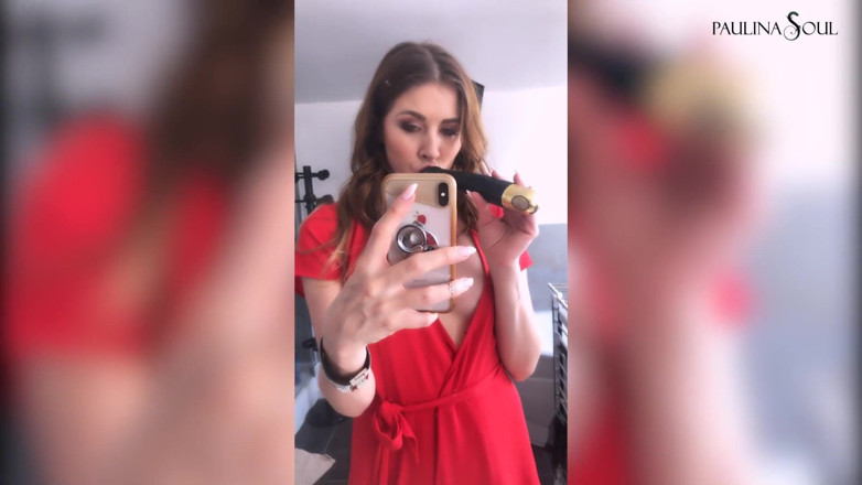 Paulina Soul: สาวหีเงี่ยนเงี่ยนตัวร้อนในถ่ายแบบ แล้วเย็ดหีตัวเองด้วยดิลโด้สีดำ