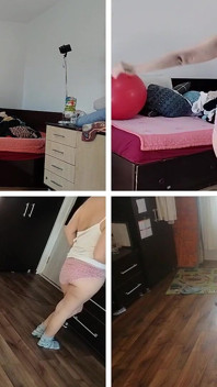 Esposa amateur chupa helado, latina peludo coño, gran culo, grandes pezones