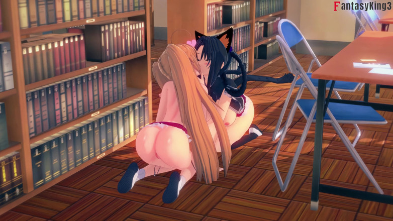 Fantasy king: sledování lesbického sexu Kuroka a Irina - Dxd Ntr Madness Série