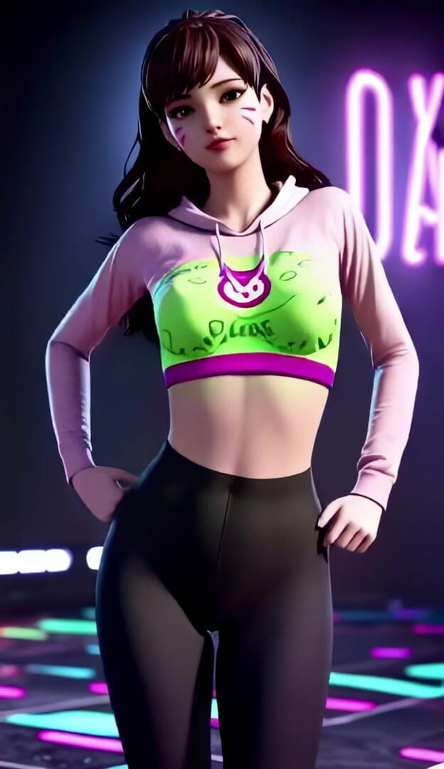 3D-Hentai Games: Dansul Focului aprins al lui D.Va (2ne1 - Fire)