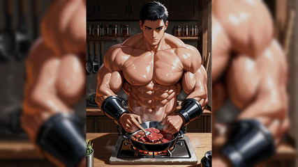 Erotic Man: Ai muscle hunks cozinha