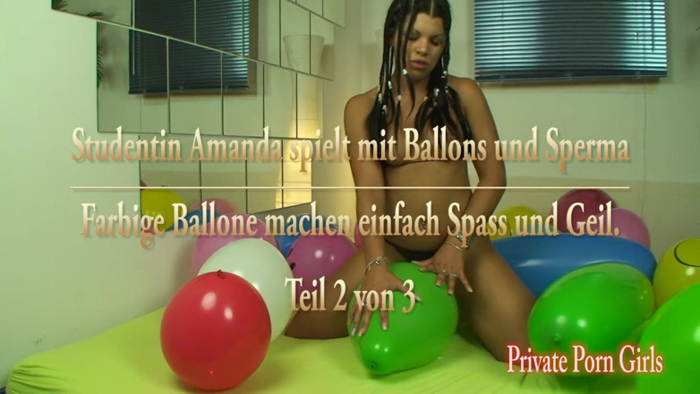 Private Porn Girls: Hot teeny playing with balloons and sperm - part 2