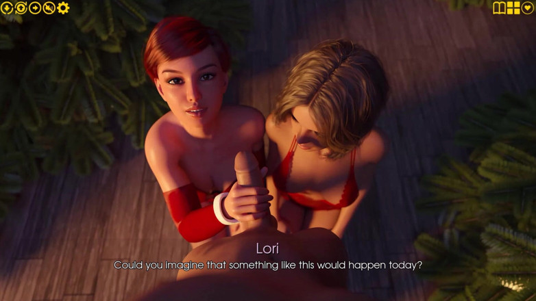 3D Cartoon Porn: Moje potěšení 35 - Vánoční dárek Lori &amp; Barbary Julianovi - Sexy focení, HJ &amp;...