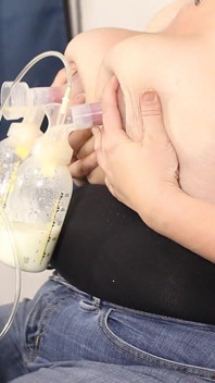 Pompaggio del latte materno da un lato