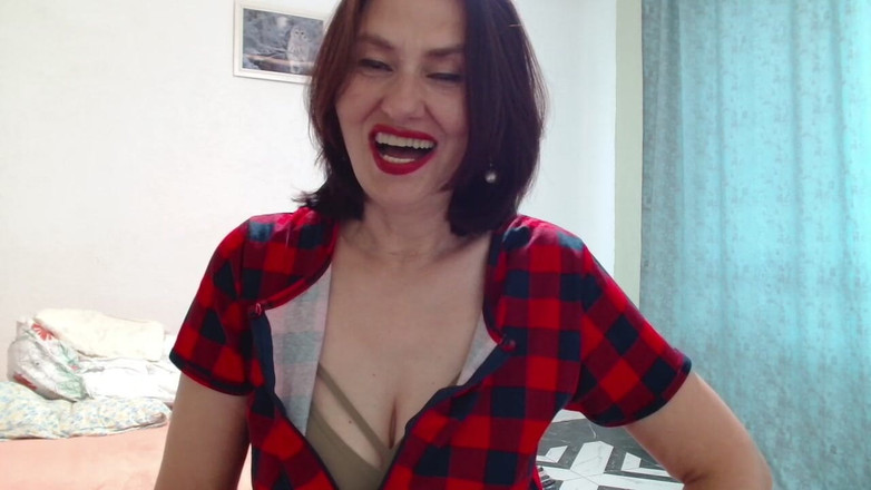 ANGELA_LADY: Mild beröring av bröst och stön förde MILF till orgasm...