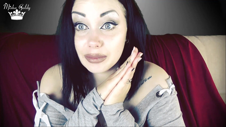 Goddess Misha Goldy: Moi et ta femme laissant ta petite bite