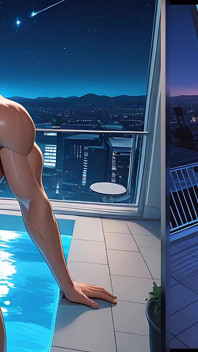 Ragazzo della palestra sminuzzato nudo eretto cazzo specchio selfie nella piscina infinito
