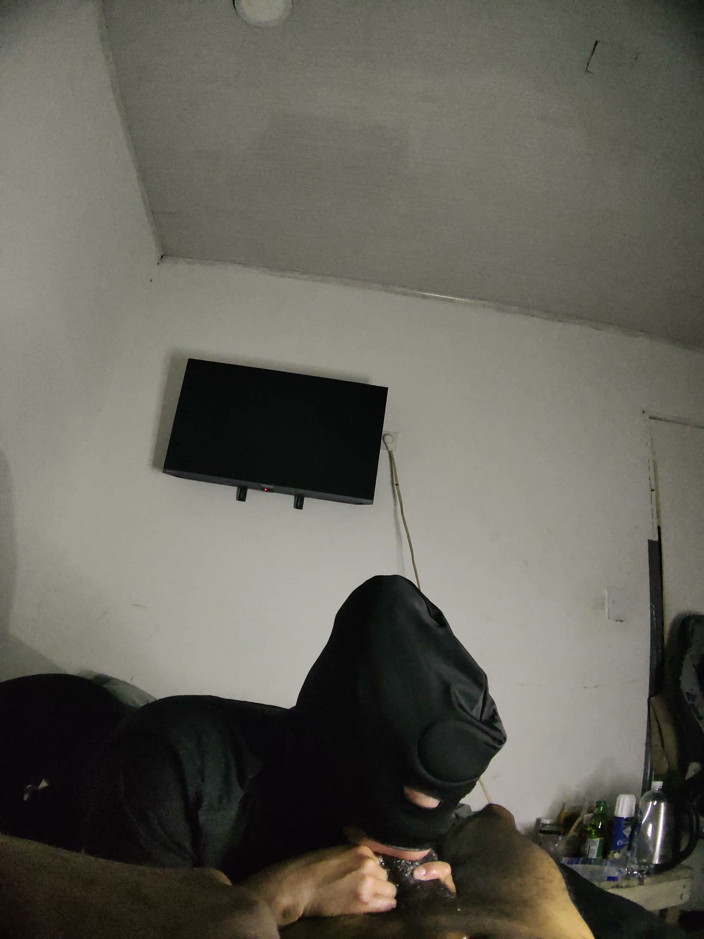 Cum-lobian dickdrainers: Hrdlo champ černá maska 4
