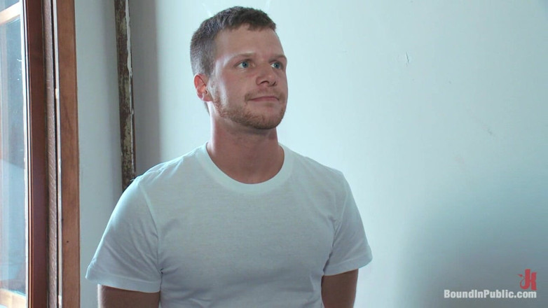 Bound in public: Brian Bonds Ass Punishment