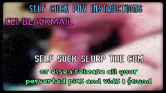 Campsissyboi: AUDIO ONLY - Self Suck and slurp your cum or I...