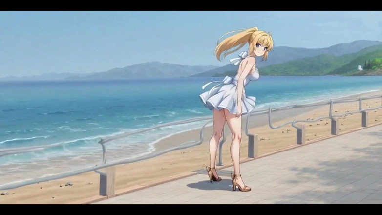HotKitty20: Rubia mini vestido puta pier culo y teta muestra fuerte...