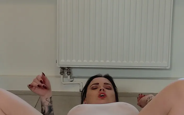 Bastet: Wet Fun with a Huge Dildo in the Kitchen