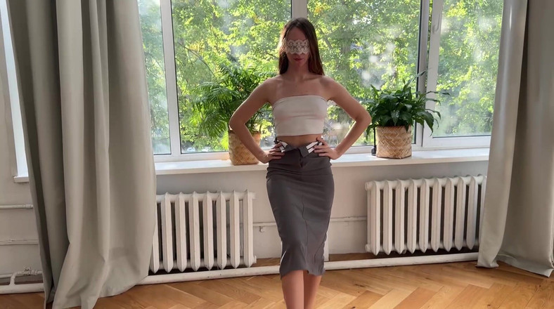 Skinny_lady69: Skirt ketat Yoga dengan dewi
