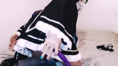 Maid Cosplayer Anal Masturbation and Cum