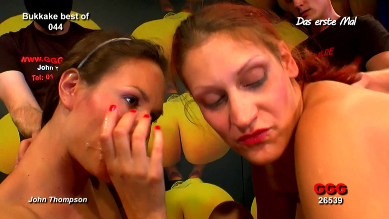 Gang Bang Germany: Ggg John Thompson-Connie Clay knullas och ansiktsbehandling av flera enorma...