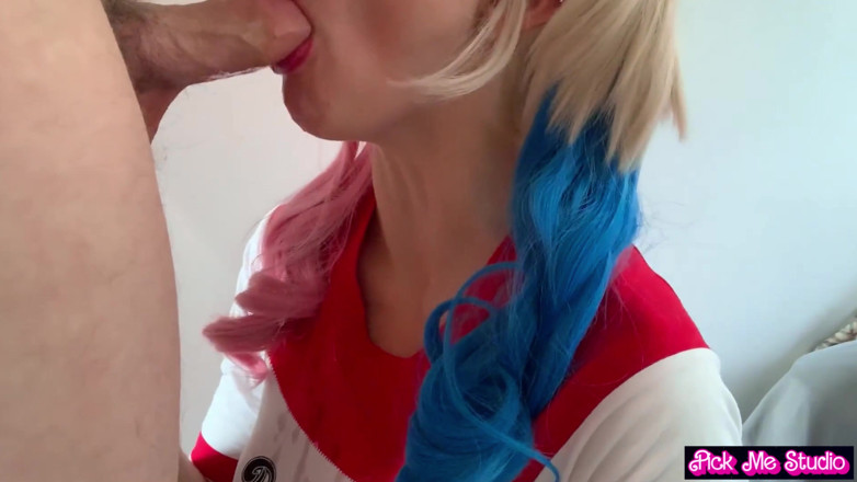 AnGelya G: Halloween! Fucking Harley Quinn. Big Natural Tits!