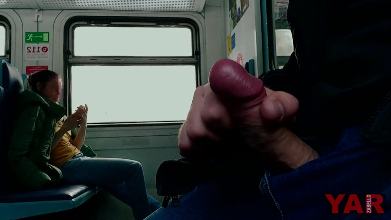 YARzabello: Blowjob sucking dick to a stranger on a train