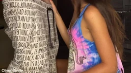 Fucked a Petite Girl at a House Party Huge Cum Load in Her Tight Pussy