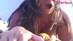 Only Riderqueen BBW Step Mom Latina Alone: Zezadu POV sex uvnitř obchodu