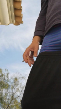 Hot Guy Caught Smoking and Sagging Outside (non-nude)