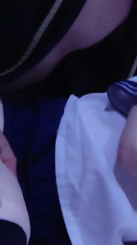 Chci flirtovat s dívkou v obleku Sailor Domácí fotografie Cosplay Kouření Lízání a výstřik do kundičky sex
