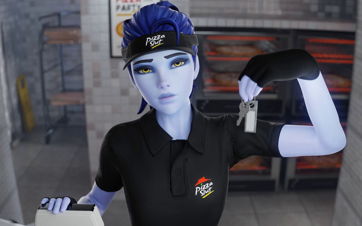 Orlikx: Pizzamaker widowmaker ficken mit BBC Kunden 3D Overwatch Animation