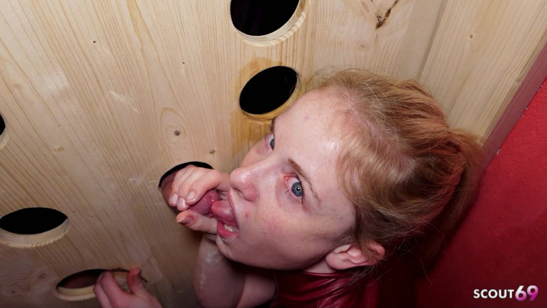 Scout69: Gloryhole Challange with German Ginger and Latina Teen with Stranger...