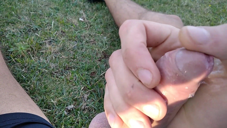 Elvissc: Huge Dirty Cock Gets Handjob on the Beach and Squirts...