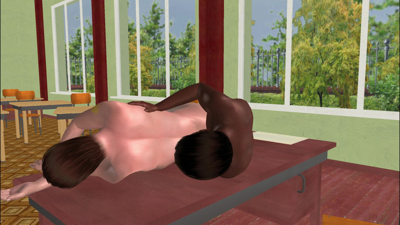 LustMen: Animierte 3D schwule szene - enge und intime löffel-position