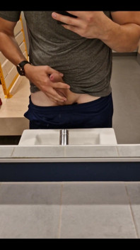 At the Gym Without Underwear Is Fun!
