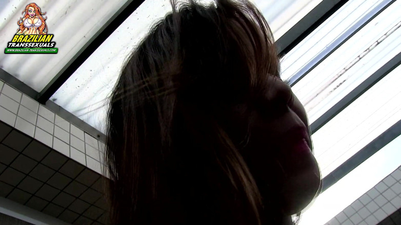 Brazilian Transsexuals: Une tentatrice à la peau sombre éjacule