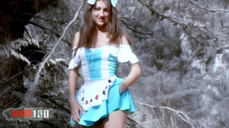 MMM100: Alys Rebel: Disguised Teen Making a Hot Strip
