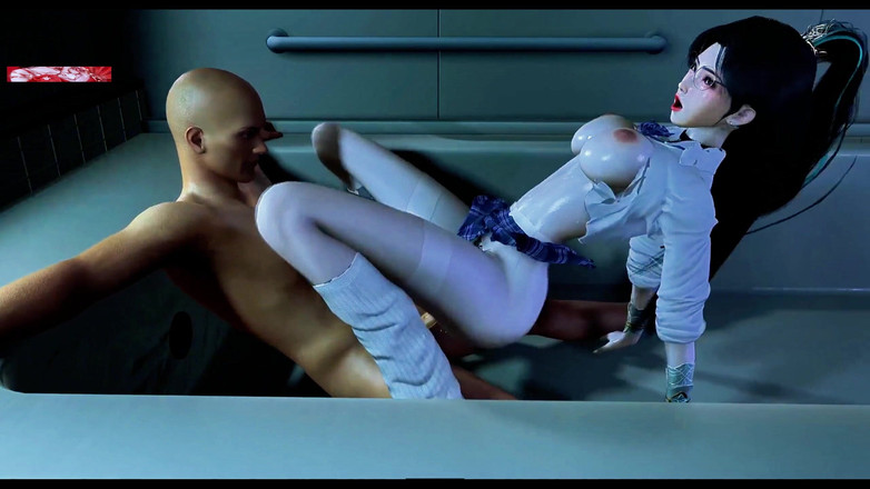 X Hentai: Étudiante, déesse numériquement améliorée - animation 3D, hentai