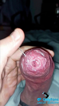 Cum Play with Phimosis Tight Foreskin