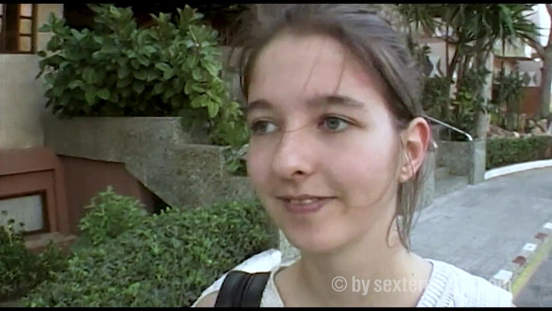 Sextermedia by Pete: Dark Blonde Teen Girl Shyly Shows Her Pussy