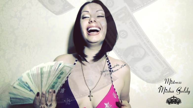 Goddess Misha Goldy: Il tuo 7500$ per le mie nuove tette finte