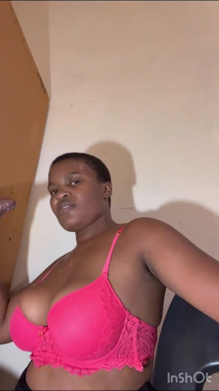 F-Character: Ebony Whore Sucking and Fucking Black Cock at a Gloryhole