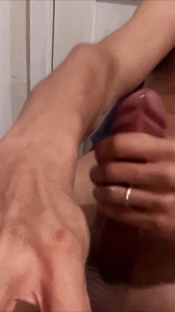 Naughty Cock: Solo Masturbation Until My Cock Squirts Milk. Missing My Wife...