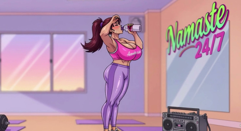 AI Porn: Babes Sweating in Yoga Class